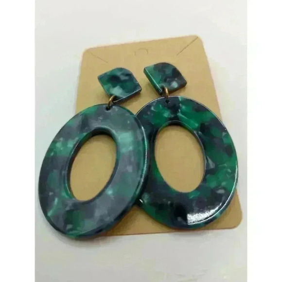 NWT Womens Dangling Earrings Multiple Styles Wood Metal Plastic Set Of 3 Pairs - Picture 3 of 6